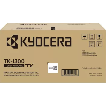 Kyocera Toner czarny TK-1300 do 3 PA4000x/wx - jednostka tonerowa - Czarny
