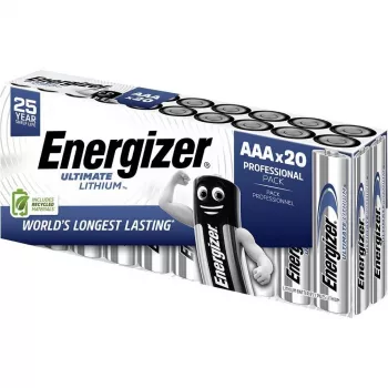 Energizer Ultimate FR03 Micro AAA -Bateria litowa 1250 mAh 1,5 V 20 szt. (E304283300)