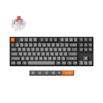 Klawiatura Keychron K8 Max uniwersalna USB RF bezprzewodowa Bluetooth czarna mechaniczna 80%