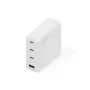 Ładowarka USB GaN DIGITUS 140W — 3× USB‑C, 1× USB‑A, 100–240V, biała