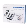 Hub USB 3.2 Gen1, 4 porty, USB-A/C, przełącznik on/off