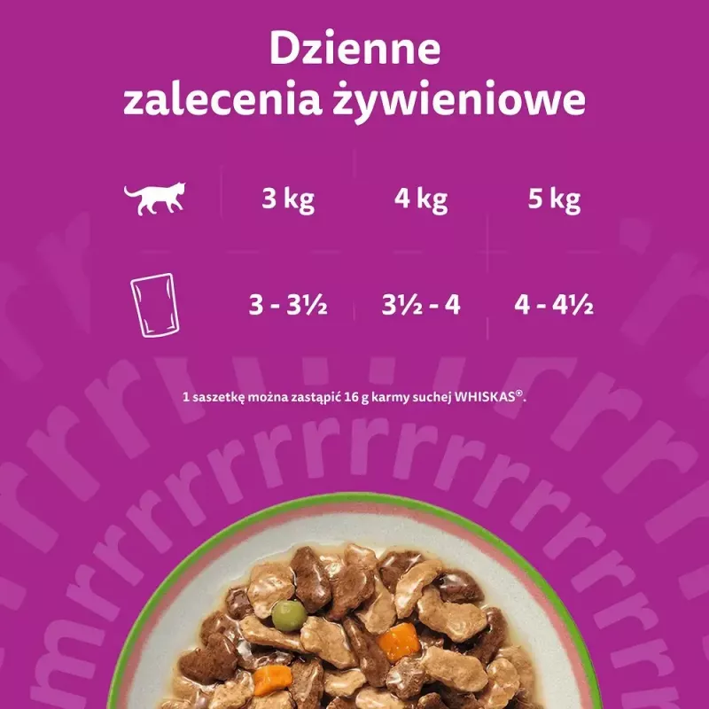 Mokra karma dla kota Whiskas Tasty Mix wybór szefa kuchni w sosie 40 × 85 g saszetek