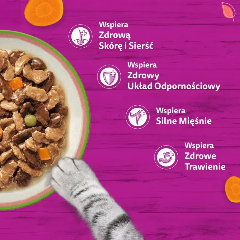 Mokra karma dla kota Whiskas Tasty Mix wybór szefa kuchni w sosie 40 × 85 g saszetek