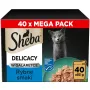 Mokra karma dla kota Sheba Delicacy smaki rybne w galaretce, 40×85 g puszek, dorosłe, 11% białka, 78% wilgotności