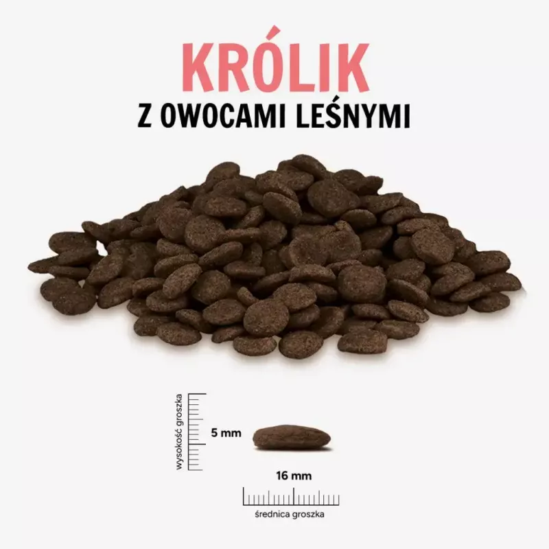 PAKA ZWIERZAKA królik z owocami leśnymi large 9 kg sucha karma dla psa