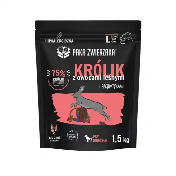 PAKA ZWIERZAKA królik z owocami leśnymi sucha karma dla królików L 1,5 kg
