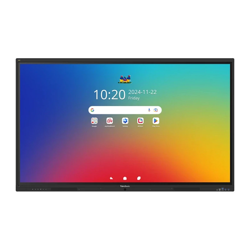 ViewBoard 41 seria ekran dotykowy 65CALI UHD, Android 16 EDLA, IR 450 nitów, 2x20W + sub 15W + 8-mikrofonowa matryca, 3 x USB-C 8/128GB, 8-rdzeniowy C