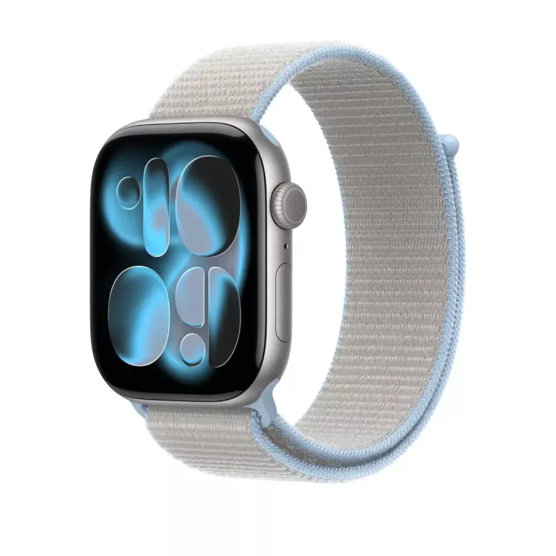 Pasek — Apple Sport Loop do Apple Watch 46 mm, niebieski Mist (szary), pojedyncze opakowanie