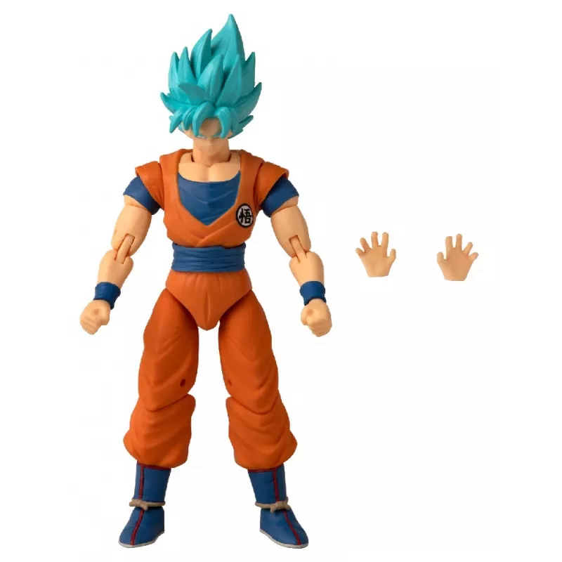 Figurka akcji Bandai Dragon Stars Super Saiyan niebieski Goku V2 — kolekcjonerska figurka z ruchomymi stawami