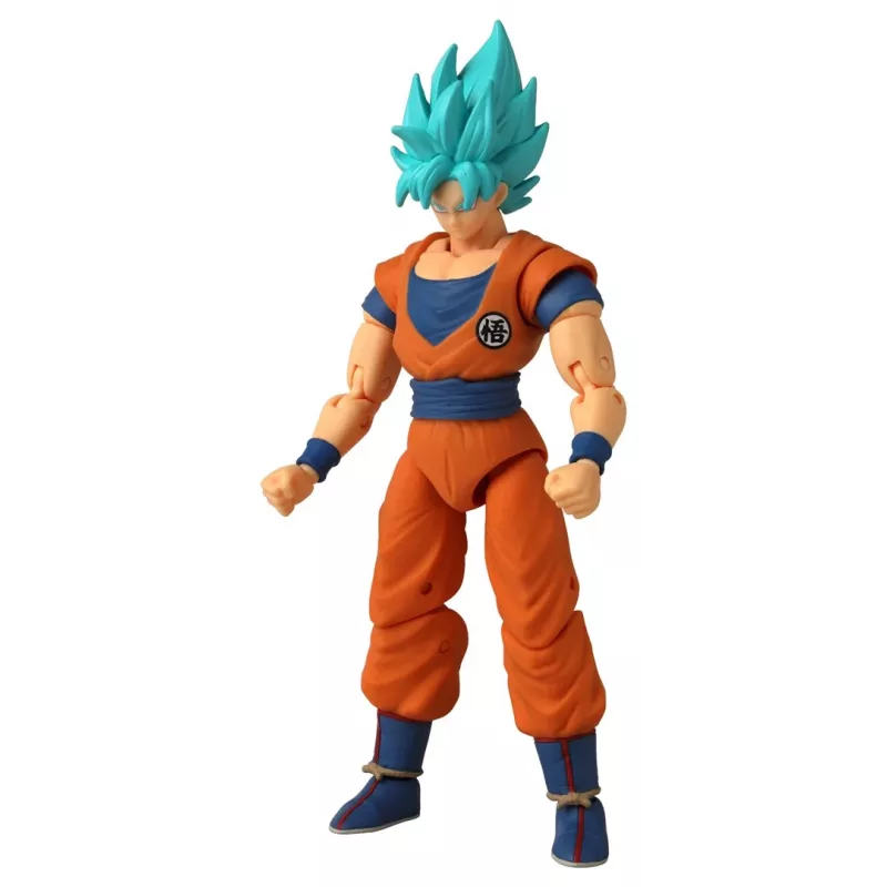 Figurka akcji Bandai Dragon Stars Super Saiyan niebieski Goku V2 — kolekcjonerska figurka z ruchomymi stawami