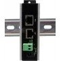 Gigabitowy iniektor PoE Ethernet Exsys EX-6007POE-WT — 1×Gigabit RJ45, PoE, blok zacisków 12–24V