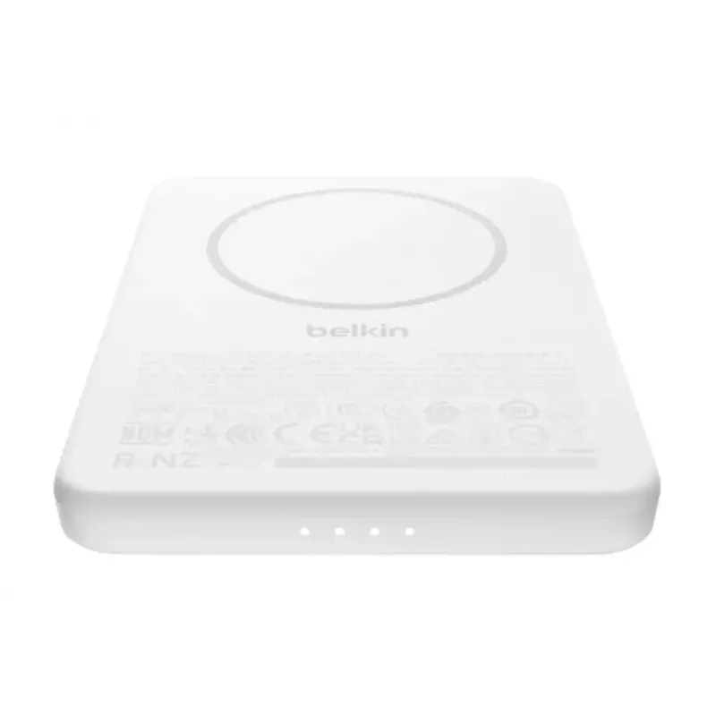 Power bank Belkin BPD010hqWH 5000 mAh, ładowanie bezprzewodowe 7,5 W, USB-C, biały