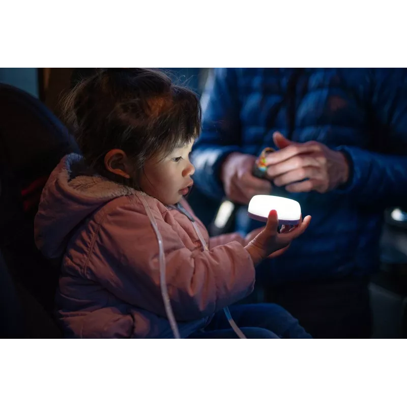 Lampa biwakowa zasilana bateriami Ledlenser Kidcamp6 — LED RGB, 60 lm, AAA, obudowa ABS, 95 g