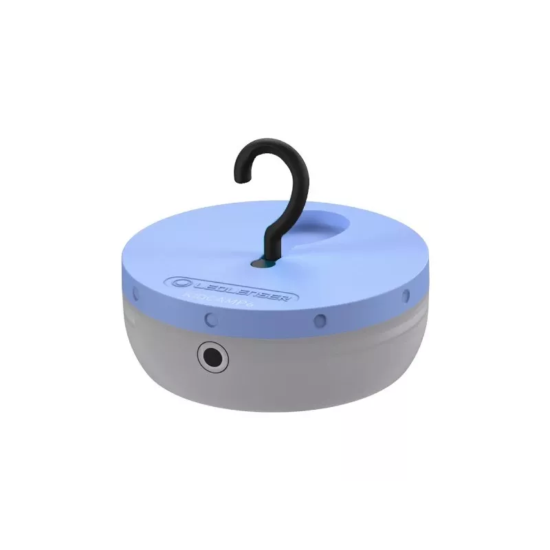 Lampa biwakowa zasilana bateriami Ledlenser Kidcamp6 — LED RGB, 60 lm, AAA, obudowa ABS, 95 g
