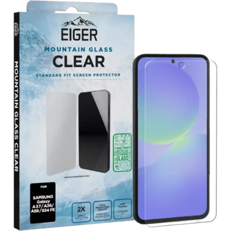 Eiger Mountain Glass Clear DisplayScreen Protector dla Galaxy A37/A36/A56/S24 FE (EGSP01118)