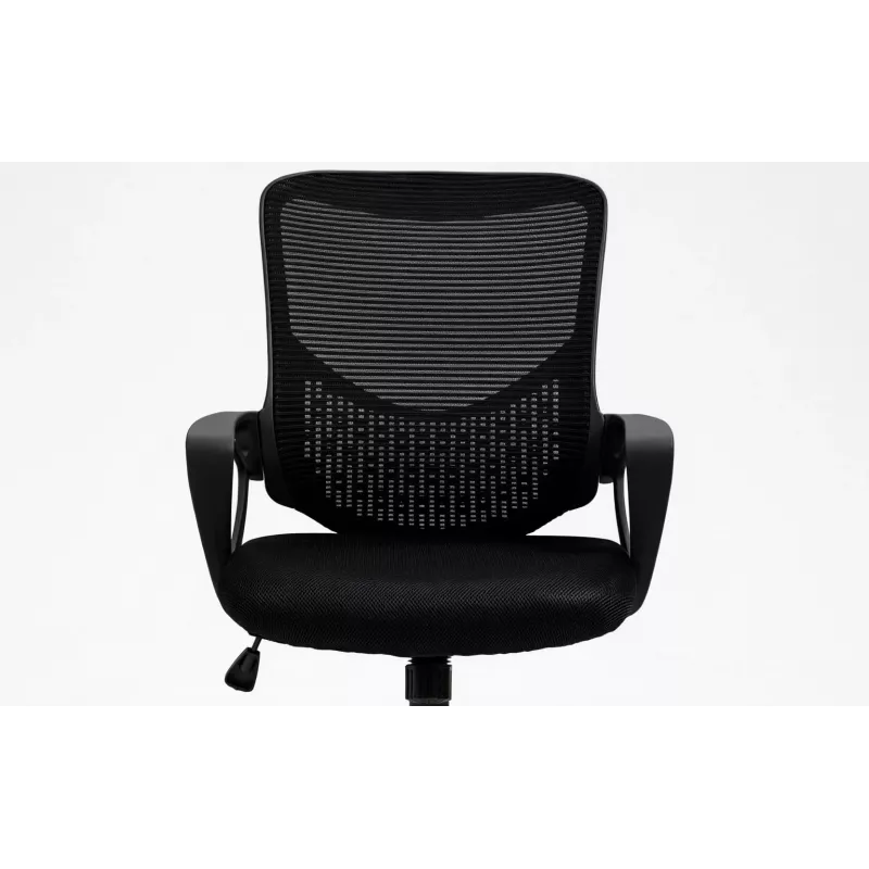 Fotel biurowy ActiveJet YK507 czarny — obrotowy ergonomiczny fotel do pracy, tkanina/PU, regulacja wysokości