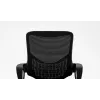 Fotel biurowy ActiveJet YK507 czarny — obrotowy ergonomiczny fotel do pracy, tkanina/PU, regulacja wysokości