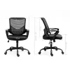Fotel biurowy ActiveJet YK507 czarny — obrotowy ergonomiczny fotel do pracy, tkanina/PU, regulacja wysokości