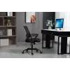 Fotel biurowy ActiveJet YK507 czarny — obrotowy ergonomiczny fotel do pracy, tkanina/PU, regulacja wysokości