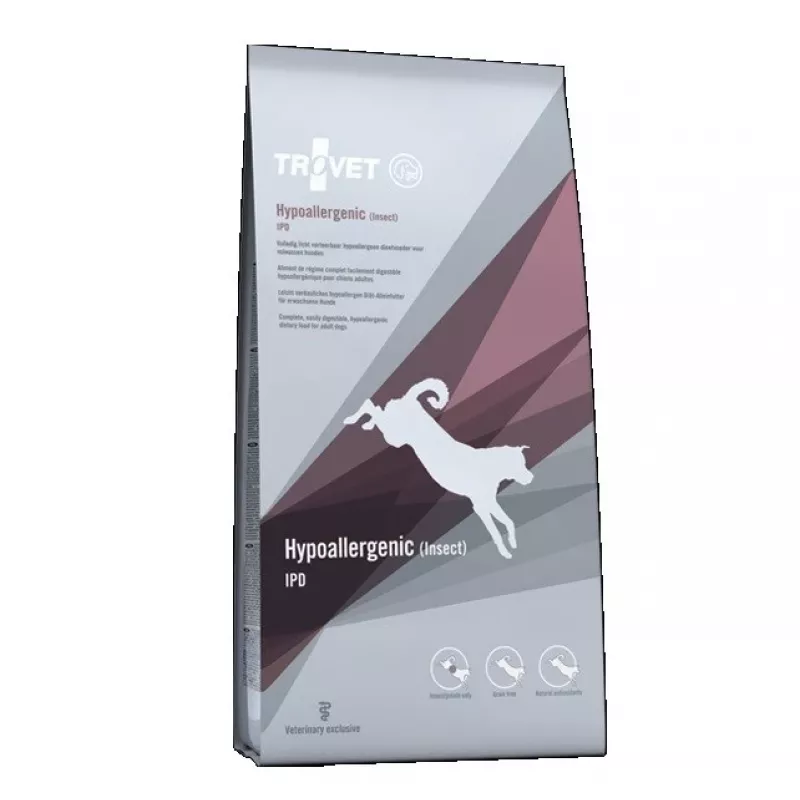 Sucha karma dla psa TROVET IPD Hypoallergenic bogata w owady 3 kg