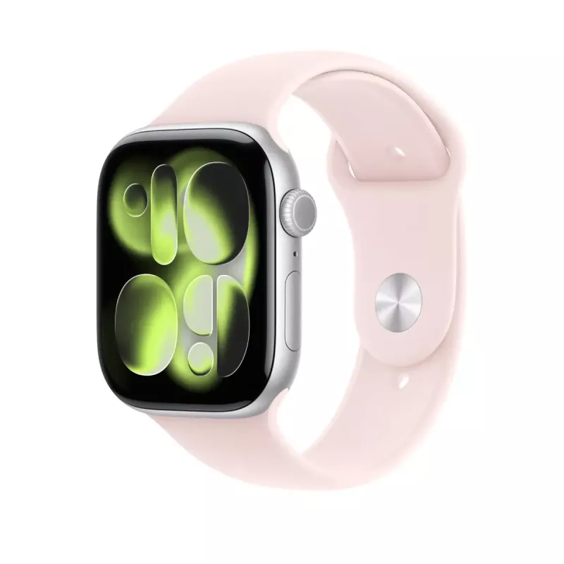 Sportowa opaska do smartwatcha Apple 46 mm, delikatny róż, M/L — obwód nadgarstka 160–210 mm