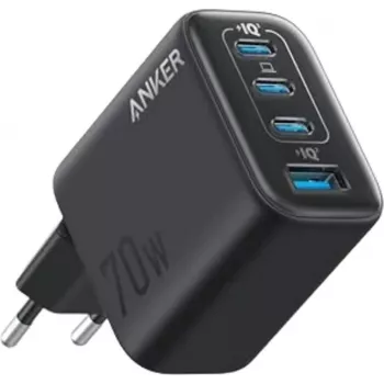 Anker Zolo Charger 70W Charger 4-Port 3x USB-C 1x USB-A GaN Czarny