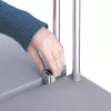 Wolnostojący stelaż na worki na śmieci Hailo ProfiLine MSS XXXL — Do użytku wewnętrznego, Aluminium/Metal/Plastik, 430×450×970 mm