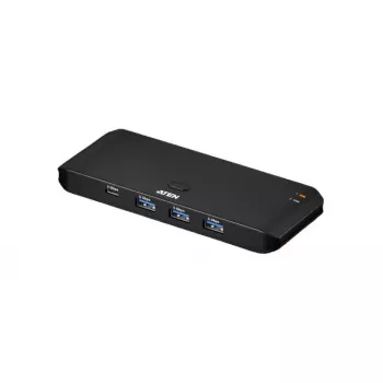 Przełącznik współdzielący USB 3.2 Gen 1 ATEN US4324 — 2x host na 4x urządzenie, interfejsy USB-A/USB-C, 5 Gbit/s
