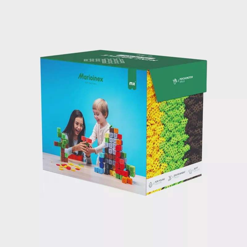 Zabawka konstrukcyjna Marioinex Klocki Waffle Mini Blocks — 502 sztuki