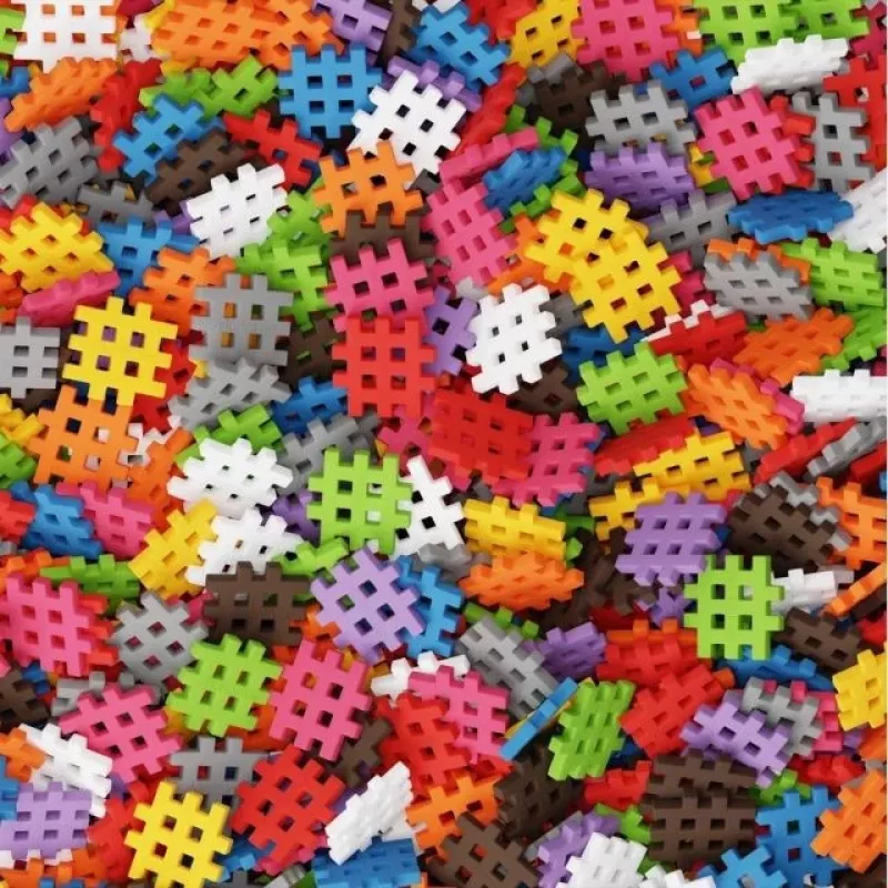 Klocki konstrukcyjne Marioinex Mini Waffle 200 sztuk — zestaw plastikowych elementów łączących