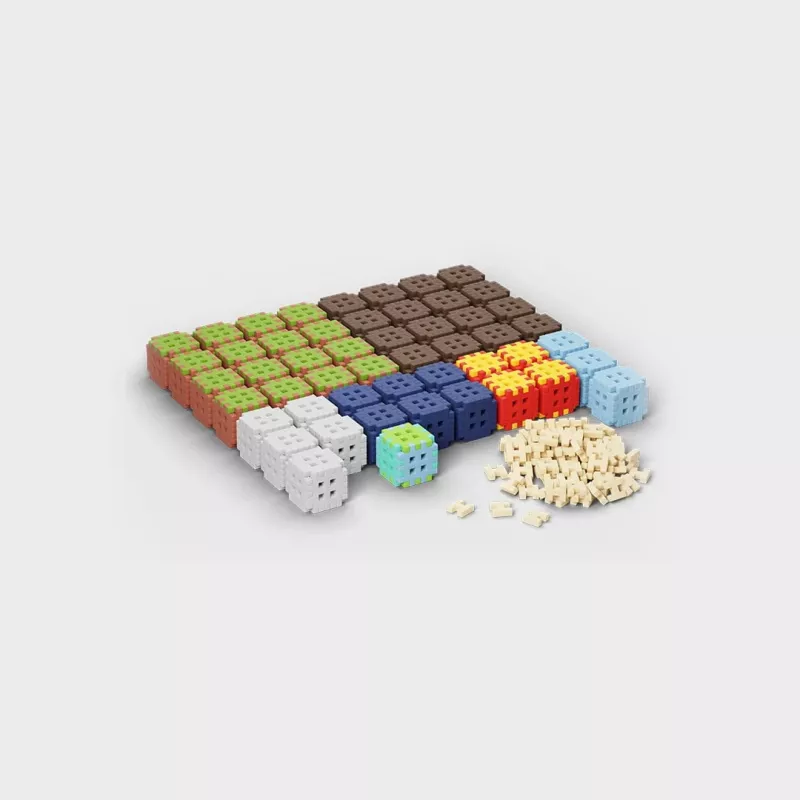 Klocki konstrukcyjne Marioinex Mini Waffle 406 elementów — zestaw do kreatywnej zabawy