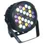 LIGHT4ME Czarny PAR 30x3W RGBA-UV LED spotlight