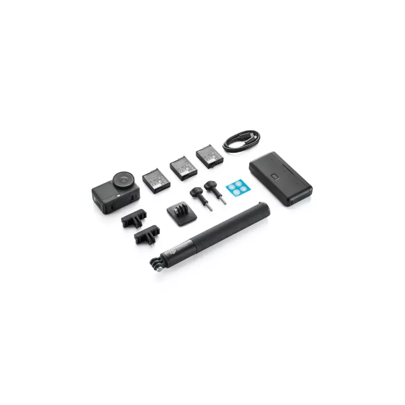 Kamera sportowa DJI Osmo Action 6 Adventure Combo — 38 MP, 4K Ultra HD, matryca CMOS 1/1.1 cala, kąt widzenia 155°, zoom cyfrowy 2x
