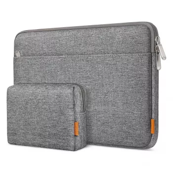 Etui rękaw Inateck LB01005 do laptopów 35,6 cm (14 cali), szare, powierzchnia monochromatyczna