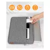 Etui rękaw Inateck LB01005 do laptopów 35,6 cm (14 cali), szare, powierzchnia monochromatyczna
