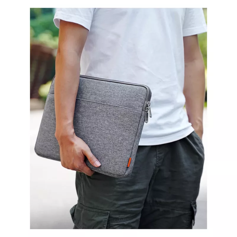 Etui rękaw Inateck LB01005 do laptopów 35,6 cm (14 cali), szare, powierzchnia monochromatyczna