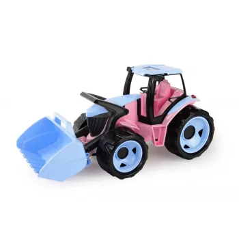 Traktor z łopatą Lena model 02050 — różowy, 62 cm