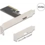 Karta adaptera DELOCK PCI Express x4 na 1x zewnętrzny OCuLink (SFF-8612), niskoprofilowa
