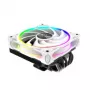 Chłodzenie CPU Akasa SOHO H6L RGB białe — niskoprofilowy radiator z wentylatorem RGB, kompatybilny z systemami mini-ITX