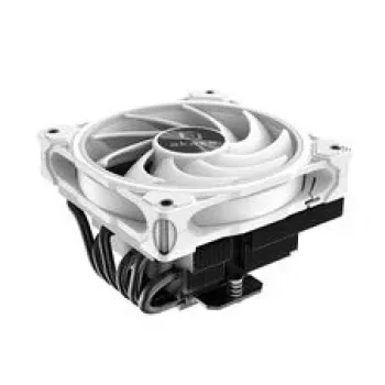 Chłodzenie CPU Akasa SOHO H6L RGB białe — niskoprofilowy radiator z wentylatorem RGB, kompatybilny z systemami mini-ITX