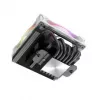 Chłodzenie CPU Akasa SOHO H6L RGB białe — niskoprofilowy radiator z wentylatorem RGB, kompatybilny z systemami mini-ITX