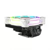 Chłodzenie CPU Akasa SOHO H6L RGB białe — niskoprofilowy radiator z wentylatorem RGB, kompatybilny z systemami mini-ITX