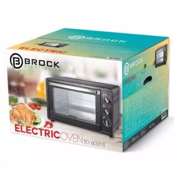 Mini piekarnik Brock Electronics TO 6001 B – 60 l, 2200 W, czarny