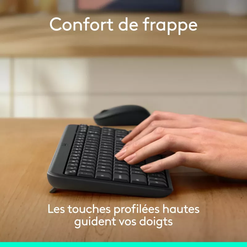 Logitech MK250 - Zestaw klawiatura i mysz - Bezprzewodowy