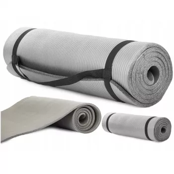 Extralink | Mata do ćwiczeń | fitness szara joga i aerobik 180x60cm