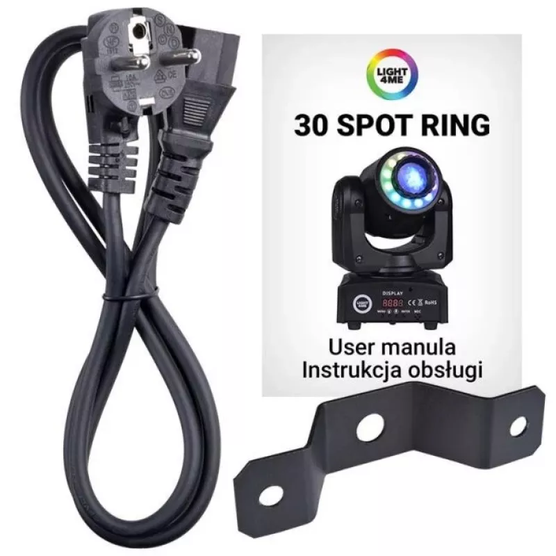LIGHT4ME 30 SPOT RING - ruchoma głowica LED, 30 W