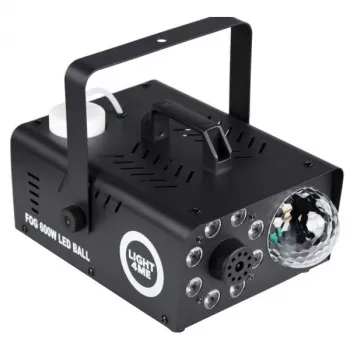 LIGHT4ME FOG 600W LED BALL - Maszyna do dymu/mgły z efektem iluminacji dymnej/kulą dyskotekową, pilot bezprzewodowy