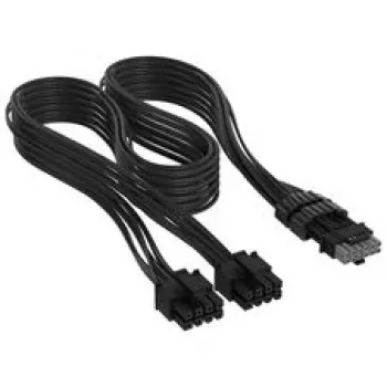 Corsair premium w oplocie 2x 8-Pin do 12V-2x6-Cable, do zasilacza Type-4 - czarny