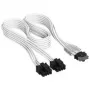 Corsair premium w oplocie 2x 8-Pin to 12V-2x6-Cable, for Type-4-Power Supply - biały