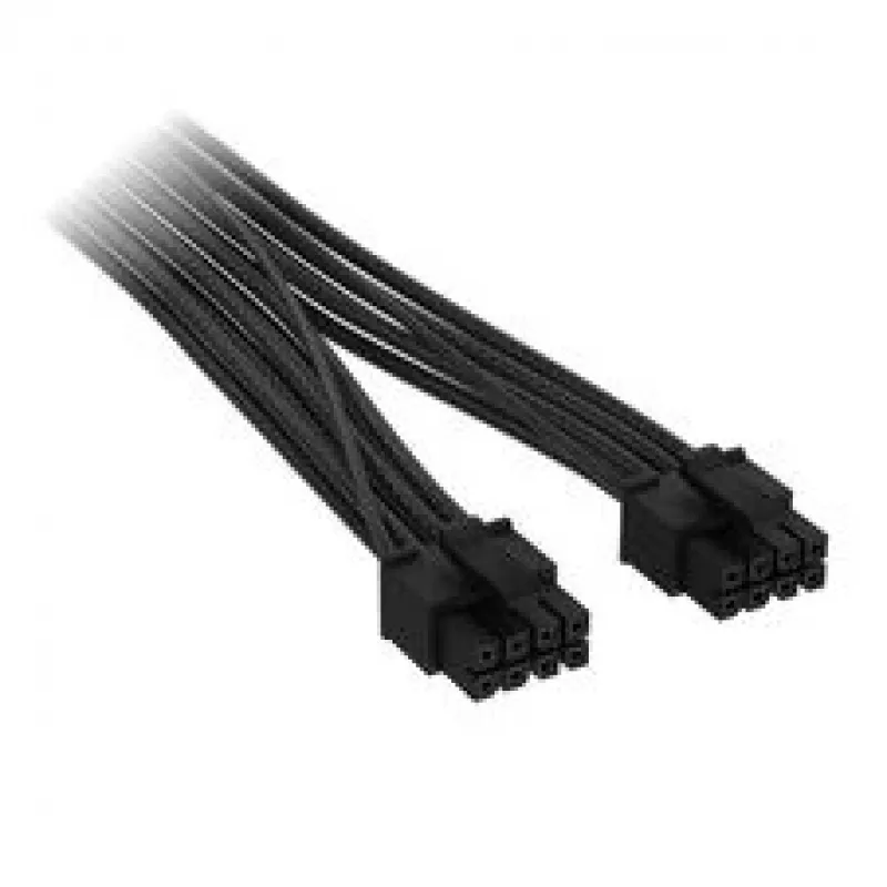 Corsair premium w oplocie 2x 8-Pin do 12V-2x6, kabel do zasilacza Type-5 - czarny